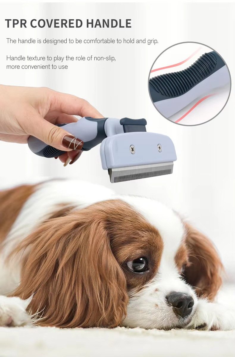 Factory Wholesale Custom Logo Self Cleaning Cat Deshedding Tool Dog Pet Grooming Slicker Brush