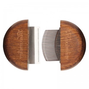 Multifunction Wood 2 in 1 Cat Needle Flea Comb Dog Pet Grooming Hair Deshedding Brush
