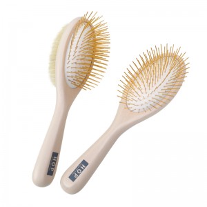 Wooden Double Side Dog Brush and Cat Brush, Pet Grooming Comb for Removing Shedding Hair