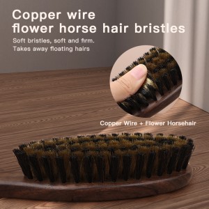 Ebony Wood Dog Hair Removal Comb, Cat Copper Wire Horse Hair Pet Brush