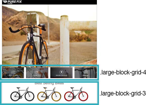 example of a wide grid