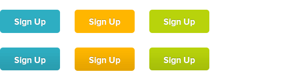 Examples of buttons with different gradients — some blatant, some subtle.